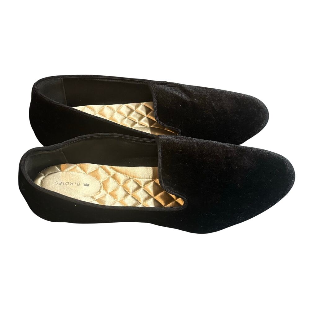 Birdies the Starling Loafer in Black Velvet - size 11